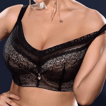 全杯型蕾絲聚攏胸圍